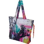 Graffiti Grunge Drawstring Tote Bag