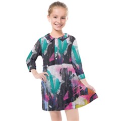 Kids  Quarter Sleeve Shirt Dress 