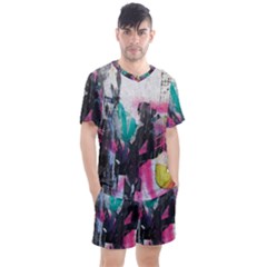 Men s Mesh T-Shirt and Shorts Set 