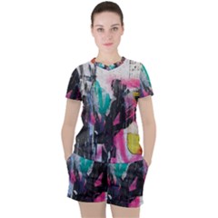 Women s Mesh T-Shirt and Shorts Set 