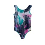 Graffiti Grunge Kids  Frill Swimsuit