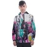 Graffiti Grunge Men s Front Pocket Pullover Windbreaker