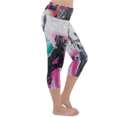 Lightweight Velour Capri Yoga Leggings 