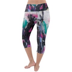 Lightweight Velour Capri Yoga Leggings 