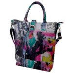 Graffiti Grunge Buckle Top Tote Bag