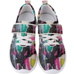 Graffiti Grunge Men s Velcro Strap Shoes