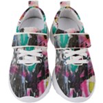 Graffiti Grunge Kids  Velcro Strap Shoes