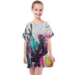 Graffiti Grunge Kids  One Piece Chiffon Dress