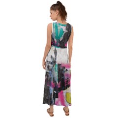 V-Neck Chiffon Maxi Dress 