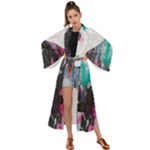 Graffiti Grunge Maxi Kimono