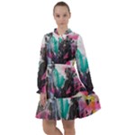 Graffiti Grunge All Frills Chiffon Dress