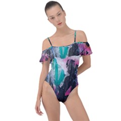 Frill Detail One Piece Swimsuit 