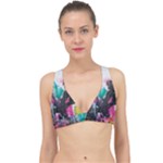 Graffiti Grunge Classic Banded Bikini Top