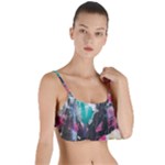 Graffiti Grunge Layered Top Bikini Top 