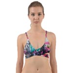 Graffiti Grunge Wrap Around Bikini Top