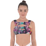 Graffiti Grunge Bandaged Up Bikini Top