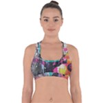 Graffiti Grunge Cross Back Hipster Bikini Top 