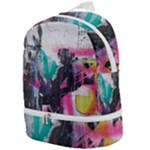 Graffiti Grunge Zip Bottom Backpack