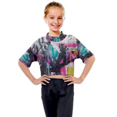 Kids Mock Neck T-Shirt 