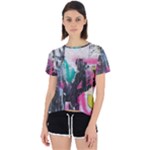 Graffiti Grunge Open Back Sport Tee