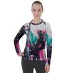 Graffiti Grunge Women s Pique Long Sleeve Tee