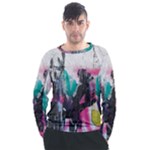 Graffiti Grunge Men s Long Sleeve Raglan Tee