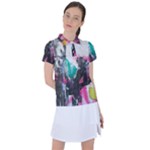 Graffiti Grunge Women s Polo Tee