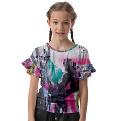 Kids  Cut Out Flutter Sleeves 