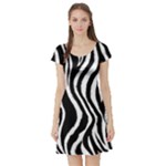 Zebra Short Sleeve Skater Dress