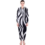 Zebra Hooded Jumpsuit (Ladies) 