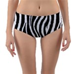 Zebra Reversible Mid-Waist Bikini Bottoms