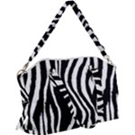 Zebra Canvas Crossbody Bag