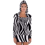 Zebra Long Sleeve Hooded T-shirt
