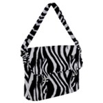 Zebra Buckle Messenger Bag