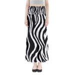 Zebra Full Length Maxi Skirt