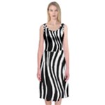 Zebra Midi Sleeveless Dress