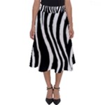 Zebra Perfect Length Midi Skirt