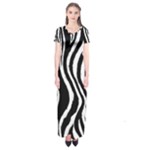 Zebra Short Sleeve Maxi Dress