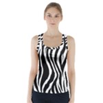 Zebra Racer Back Sports Top