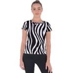 Zebra Short Sleeve Sports Top 