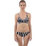 Zebra Wrap Around Bikini Set