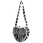 Zebra Heart Shoulder Bag