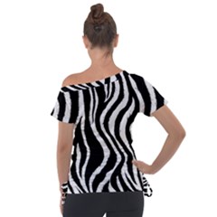 Off Shoulder Tie-Up T-Shirt 