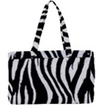 Zebra Canvas Work Bag