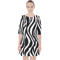 Quarter Sleeve Pocket Dress 