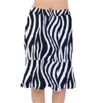 Zebra Short Mermaid Skirt