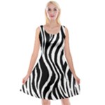 Zebra Reversible Velvet Sleeveless Dress