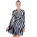 Zebra Long Sleeve Panel Dress