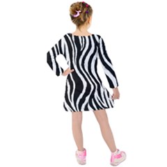 Kids  Long Sleeve Velvet Dress 
