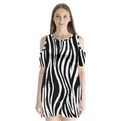 Zebra Shoulder Cutout Velvet One Piece from ArtsNow.com